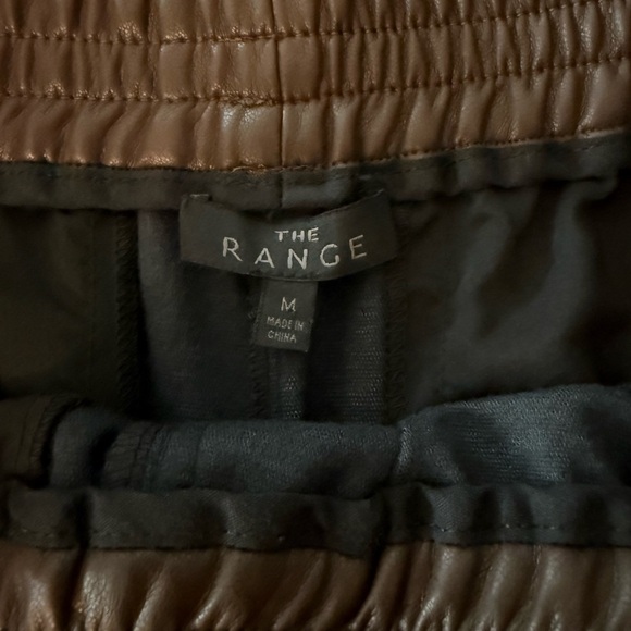 The Range Faux Leather Wide Leg Pants Medium - Picture 4 of 5